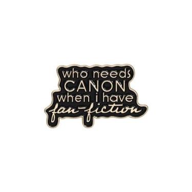 Imagem de Broche Pin Alloy Lapel P Minimalist Black Quote 3x1,8 cm - Yiweisai
