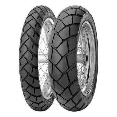 Imagem de Par Pneu Tourance Metzeler 90 90 19 110 90 17 Moto