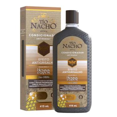 Imagem de Condicionador Tio Nacho Antiqueda Antigrisalho com Henna Egípcia e Geleia Real para Cabelos Grisalhos e Fracos, 415 ml