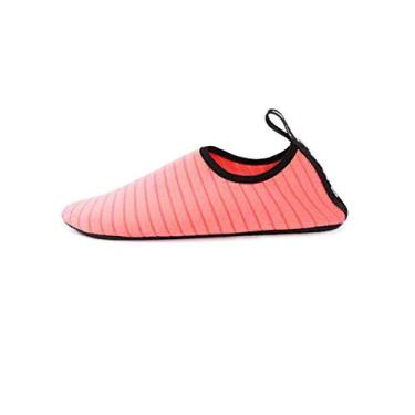 Imagem de Legou Sapatos de Praia Engrossados Sapatos de Natação masculinos e femininos sapatos de riacho Sapatos de praia rosa XGG