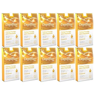 Imagem de 200 Folhas Grandes Prontas Para Depilação Corporal Natural Depilflax