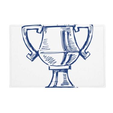 Imagem de DIYthinker Campeonato de Futebol Campeonato de Futebol Tapete Antiderrapante Tapete de Porta de Banheiro