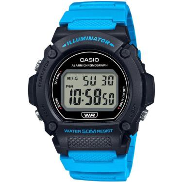 Imagem de Relógio CASIO Illuminator masculino azul W-219H-2A2VDF