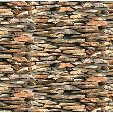 Imagem de Con-Tact Papel Adesivo Pedras e Marmores, Pedra Nature 45cm x 10m – Rolo Autocolante Multiuso para DIY, Artesanato, Revestimento e Decoração – 100120C