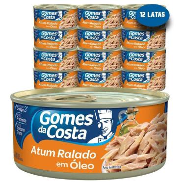 Imagem de Atum Ralado Em Óleo Gomes Da Costa 170G  12 Latas 