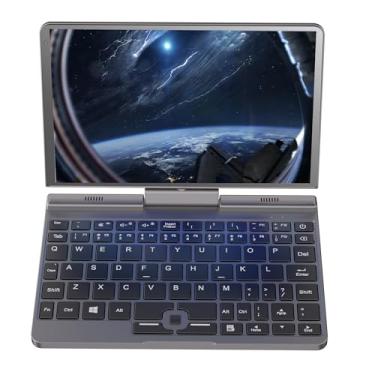 Imagem de Mini laptop PC todo metal com tela sensível ao toque de 8 polegadas para jogos, CPU Alder Lake-N N100 Windows 11 12G RAM/SSD de 256 GB com webcam