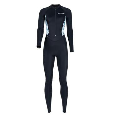 Imagem de Wetsuit maiô de corpo inteiro proteção solar terno molhado fino mergulho terno para o verão natação mergulho esportes aquáticos caiaque, preto S