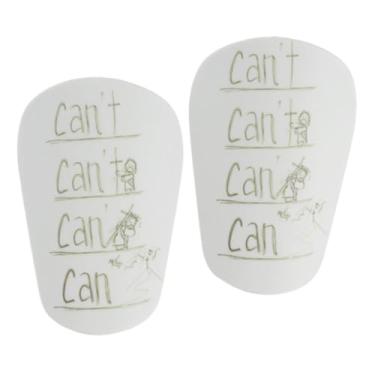 Imagem de Colaxi 2 peças mini caneleiras de futebol manga panturrilha shinguard absorção de choque engrenagem protetora proteção perna para esportes ao ar livre, branco, S