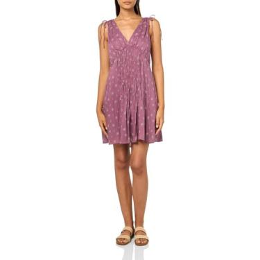 Imagem de Lucky Brand Vestido feminino com decote V, Berry Multi, PP