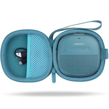 Imagem de Lebakort Capa rígida compatível com alto-falante Bose SoundLink Micro Bluetooth, Capa azul, Clássico