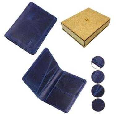 Imagem de Carteira Masculina Couro Legítimo Tecnologia RFID Cartão CNH-Masculino