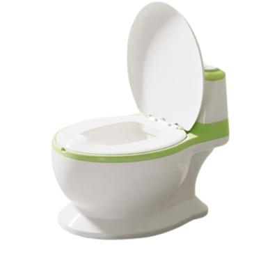 Imagem de Pinico Troninho Infantil Asento Mini Vaso Sanitário Bebê Privada Infantil Prática Limpeza e Higiene Menino Menina NÃO EMITE SOM Verde
