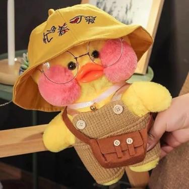 Imagem de Lalafanfan Pato de Pelúcia Amarelo 30cm, Brinquedo de Pelúcia, Pato de Pelúcia Kawaii (03)