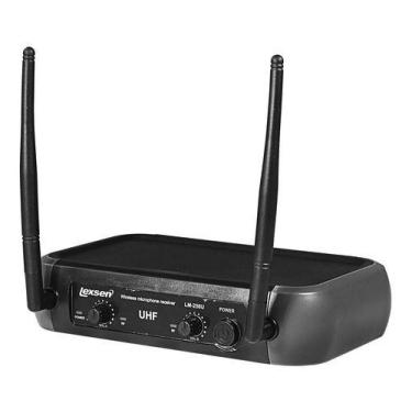 Imagem de Microfone Sem Fio Duplo De Mão Uhf Lm-258u Lexsen 2 Bastões