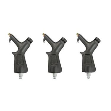Imagem de 3 Bico Pistola Botão Limpeza Ar Cabine Caminhão + Conector - TOP-AR