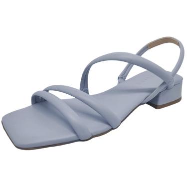 Imagem de Sandalia Feminina Couro Salto Baixo Lia Line 2266.71316