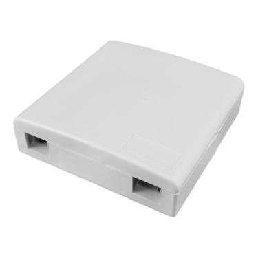 Imagem de Roseta PTO para Fibra Óptica FTTH 2 Fibras Branca - Pier Telecom