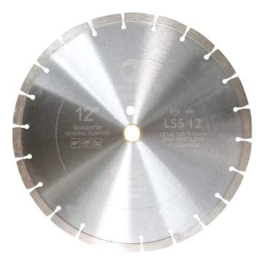 Imagem de Whirlwind USA LSS Lâminas de diamante segmentadas com corte seco ou molhado para uso geral Power Saw para alvenaria de tijolos/blocos de pedras de concreto (venda direta na fábrica), LSS 12, 12"