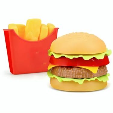 Imagem de Brinquedo Infantil Comida Hambúrguer e Batatas Fritas - Braskit