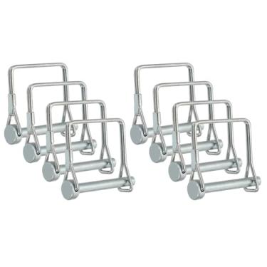 Imagem de PATIKIL Pino de acoplador de reboque 1/4x1-3/4, 8 peças pinos de bloqueio de fio quadrado pino de bloqueio de eixo pino de engate de segurança para reboque agrícola trator caminhão barco reboque (6 x