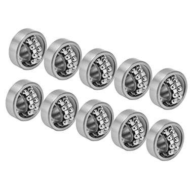 Imagem de Rolamentos Em Miniatura, 10 Peças de Rolamentos Em Miniatura, Rolamentos de Esferas Com Autoalinhamento, Operação de Alta Velocidade Silenciosa, Rolamentos de Esferas Com