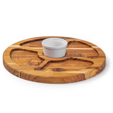 Imagem de Petisqueira 4 Divisorias 1 Ramekin 29x29cm Tecawood