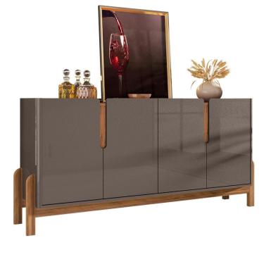 Imagem de Buffet Aparador 4 Portas 170Cm 050518 Cinza Perola Cedro