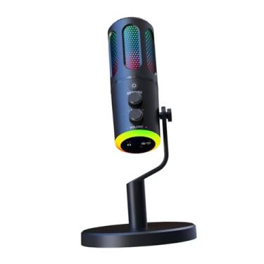 Imagem de MERIGLARE Condensador omnidirecional PC Laptop MIC STAND USB CONSUMENTO de RUÍDO de MICROPOLONE DO RUÍDO de RUÍDO DO VÍDEO de PC