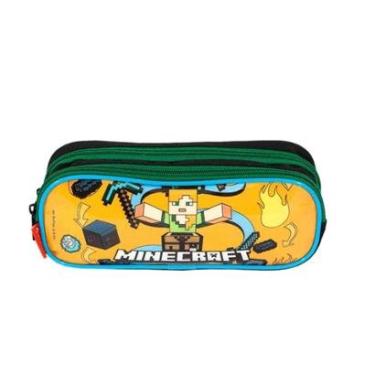 Imagem de Estojo Escolar Minecraft Sestini 066287-00 Colorido-Unissex