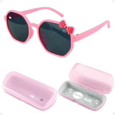 Imagem de Oculos Sol Infantil Menina Barbie Rosa Vintage Retro