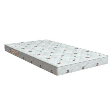 Imagem de Colchão De Berço Americano Orthoflex Baby Flex D18 70x130x10 Branco Com Estampas