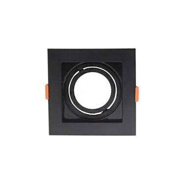 Imagem de Spot De Embutir Recuado Astraled Berenices Para Lâmpada Par 20 Quadrado Preto Sp-7615