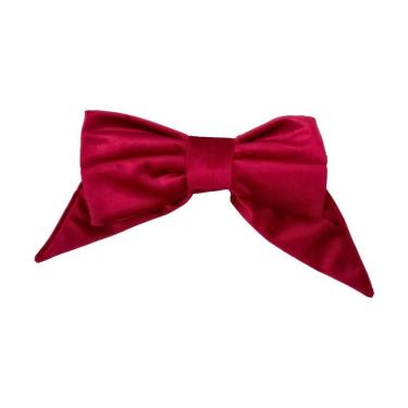 Imagem de Decoração Laço Burgundy De Veludo Vermelho 17cm - 1 Unidade