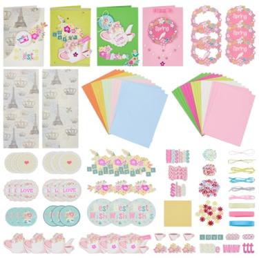 Imagem de AHANDMAKER Paper Card Making Kits 15 Blank Greeting Cards and Envelopes Colorful Greeting Cards for Birthdays, Weddings, Teachers, Parents, Christmas, Gift Giving