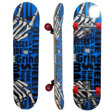 Imagem de Skate Board Infantil Funs Para Iniciante Esporte Suporta Até 50Kg 1117