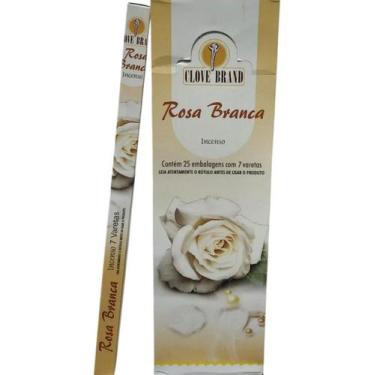 Imagem de Incenso Rosa Branca 25 Caixinhas Clove Brand Atacado