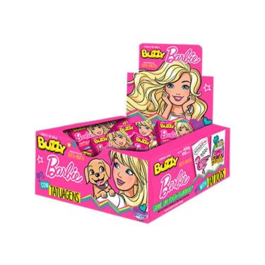 Imagem de Chiclete Barbie Buzzy Tutti Frutti C/ 90 Unid 360g