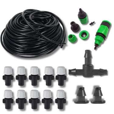 Imagem de Sistema De Irrigação E Refrigeração Nevoa Jardim Mangueira 4mm 10 Metr
