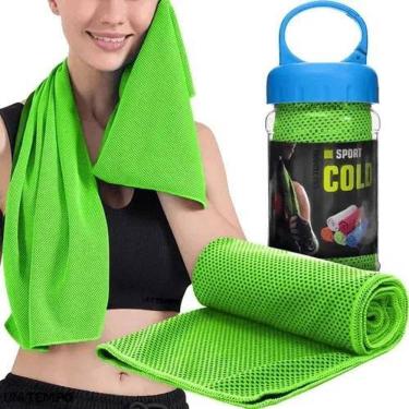 Imagem de Toalha Rosto Microfibra Refrescante Fit Academia Seca Rápido