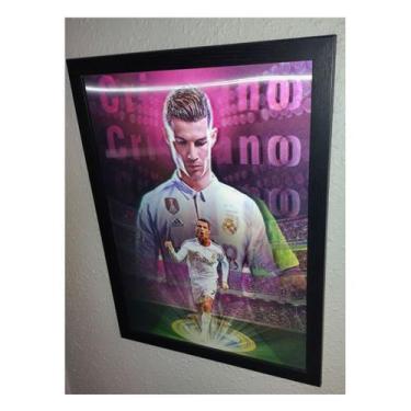 Imagem de Imagem lenticular Cristiano Ronaldo Ultra HD 40x30 cm - Lightbek Offic