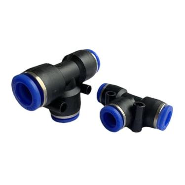 Imagem de Conectores de ar de tubo tipo PE de encaixe pneumático de 1 peça, impulso direto, acoplamentos rápidos de mangueira de 4 a 12 mm (PE12 (use mangueira de 12 mm))