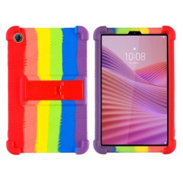 Imagem de QYiiD Capa para Lenovo Tab One 8.7 2025 (TB305FU), capa protetora de borracha macia à prova de choque de silicone leve para tablet Lenovo Tab K9 de 8,7 polegadas, colorida