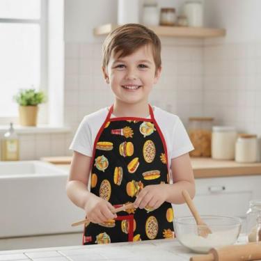 Imagem de Avental Infantil de Cozinha Estampado Impermeável Kids - Mava Enxovais