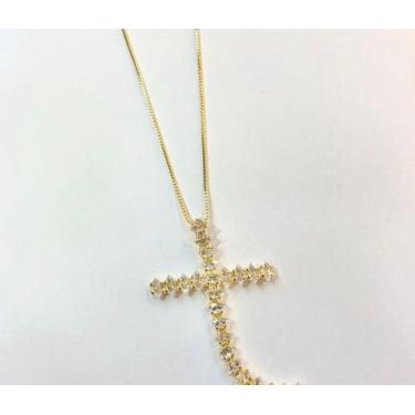 Imagem de Colar Crucifixo Cravejado