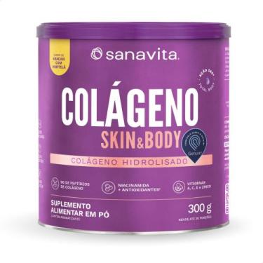Imagem de Colágeno Skin & Body Abacaxi Com Hortelã 300g - Sanavita