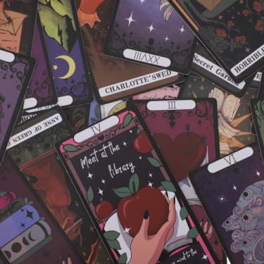 Imagem de Generic 30 marcadores à prova d'água, papel de leitura de cartão de tarô, cores sortidas, 11,51 x 5,41 cm