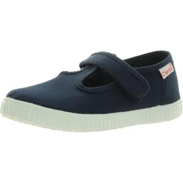 Imagem de Cienta Tênis infantil 50000 – Sapatos infantis/infantis – Forro de lona e cabedal – Design deslizante, Azul marino, 13 Little Kid