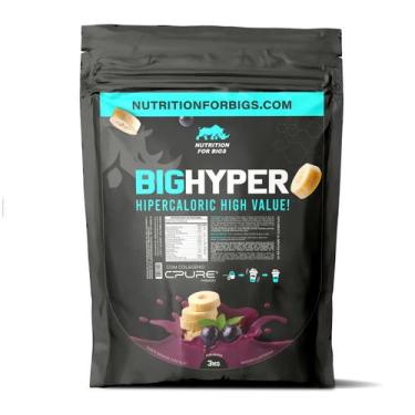 Imagem de Hipercalórico BigHyper com Creatina 3Kg Nutrition For Bigs, Banana com