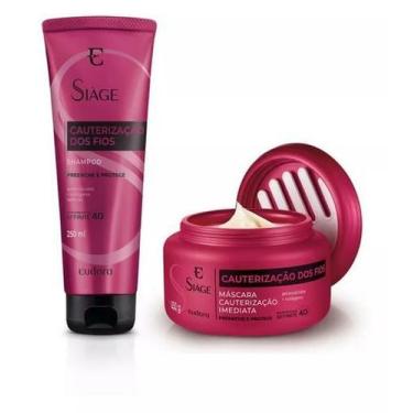 Imagem de Kit eudora siage cauterizacao dos fios shampoo + mascara