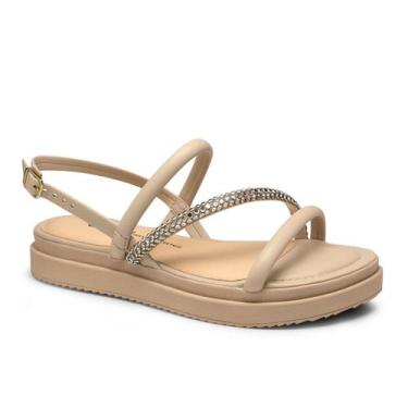 Imagem de Sandalia dakota flatform original tiras delicada fivela, Macchiato, 36